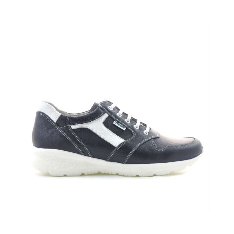 Baskets homme 827 indigo+blanc
