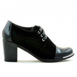 Chaussures casual femme 667 noir verni combiné