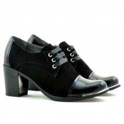 Chaussures casual femme 667 noir verni combiné