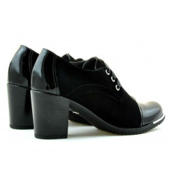 Chaussures casual femme 667 noir verni combiné