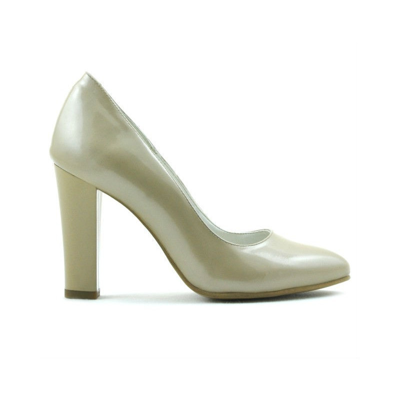 Chaussures élégantes femme 1214 vernis beige02