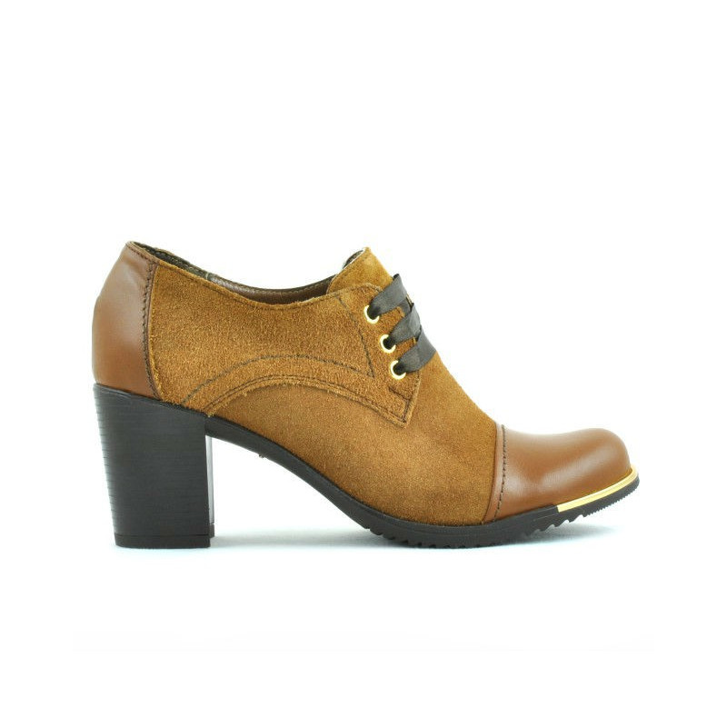 Chaussures décontractées femme 667 marron combiné