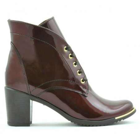 Bottes femme 3299 vernis bordeaux