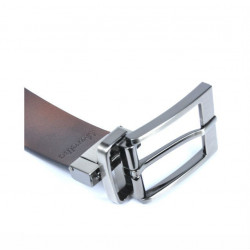 Ceinture homme 08b bicolore noir+marron