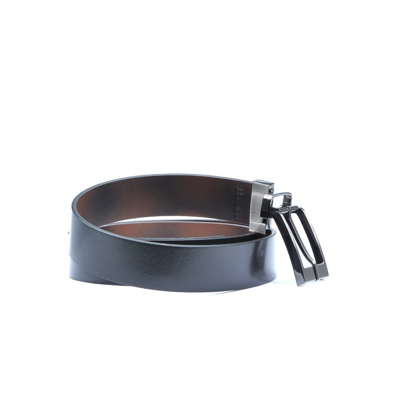 Ceinture homme 08b bicolore noir+marron