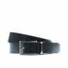 Ceinture homme 08b bicolore noir+marron