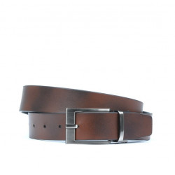 Ceinture homme 08b bicolore noir+marron