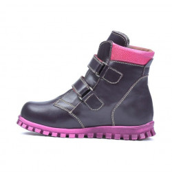 Bottes enfants petits 32c violet combiné