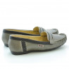 Mocassins femme 619 sable+café