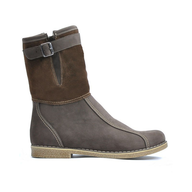 Bottes femme 3249 tuxon café combiné