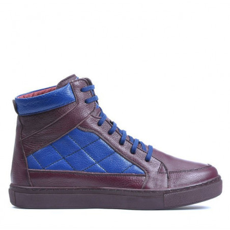 Bottes hommes 487 bordeaux+indigo