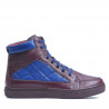 Bottes hommes 487 bordeaux+indigo