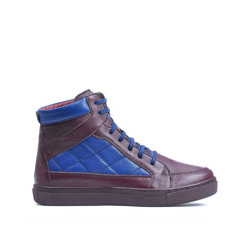 Bottes hommes 487 bordeaux+indigo