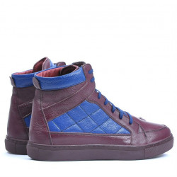 Bottes hommes 487 bordeaux+indigo