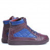 Bottes hommes 487 bordeaux+indigo