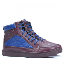 Bottes hommes 487 bordeaux+indigo