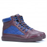Bottes hommes 487 bordeaux+indigo