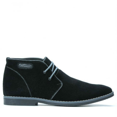 Bottes homme 454 noir velours+gris