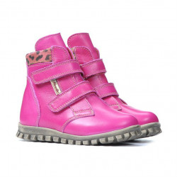Bottines enfants petits 32c rose+tigris