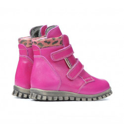 Bottines enfants petits 32c rose+tigris
