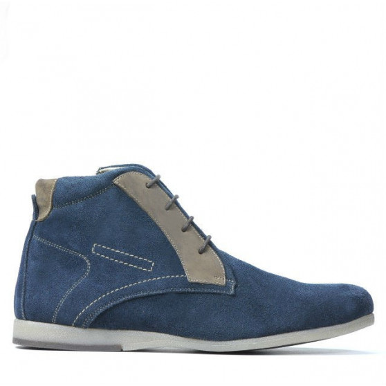 Bottes hommes 474 indigo velours Bottes hommes 474 indigo velours