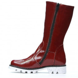 Bottes enfants 3003 vernis bordeaux