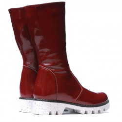 Bottes enfants 3003 vernis bordeaux