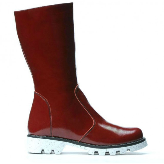 Bottes enfants 3003 vernis bordeaux Bottes enfants 3003 vernis bordeaux