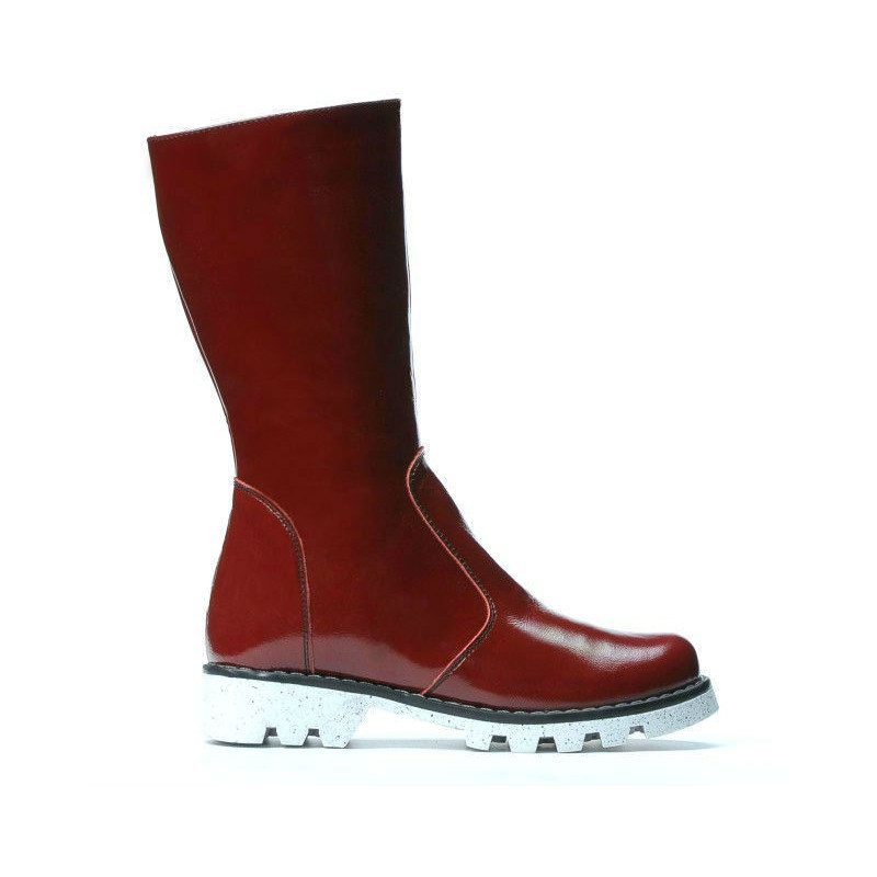 Bottes enfants 3003 vernis bordeaux