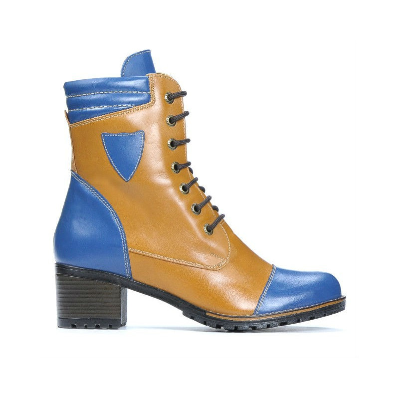 Bottes femme 3279 indigo+marron