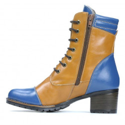 Bottes femme 3279 indigo+marron