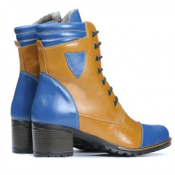 Bottes femme 3279 indigo+marron