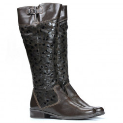 Bottes femme 233 café ballon