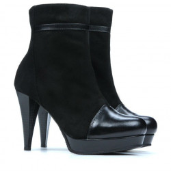 Bottes femme 1130 noir antilope combiné