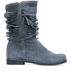 Bottes femme 3242 gris velours