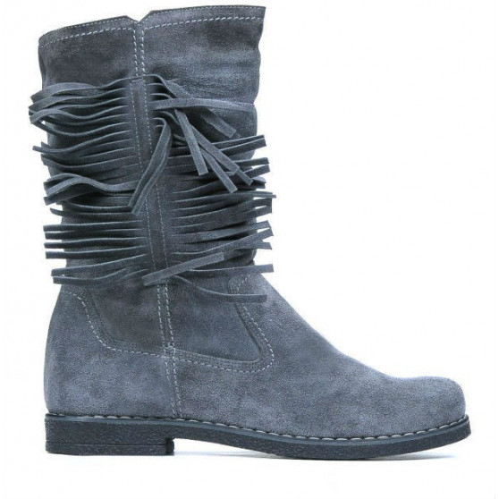 Bottes femme 3242 gris velours