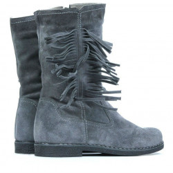 Bottes femme 3242 gris velours