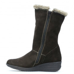 Bottes femme 3246 café velours