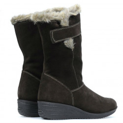 Bottes femme 3246 café velours