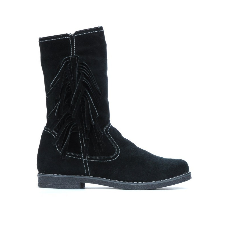 Bottes femme 3242 velours noir