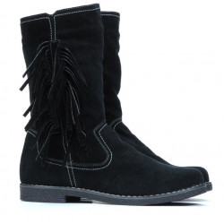Bottes femme 3242 velours noir