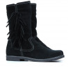 Bottes femme 3242 velours noir