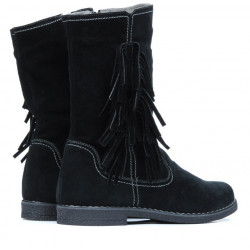 Bottes femme 3242 velours noir