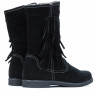 Bottes femme 3242 velours noir