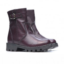 Bottes enfants petits 33c bordeaux
