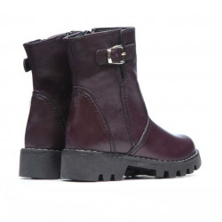 Bottes enfants petits 33c bordeaux