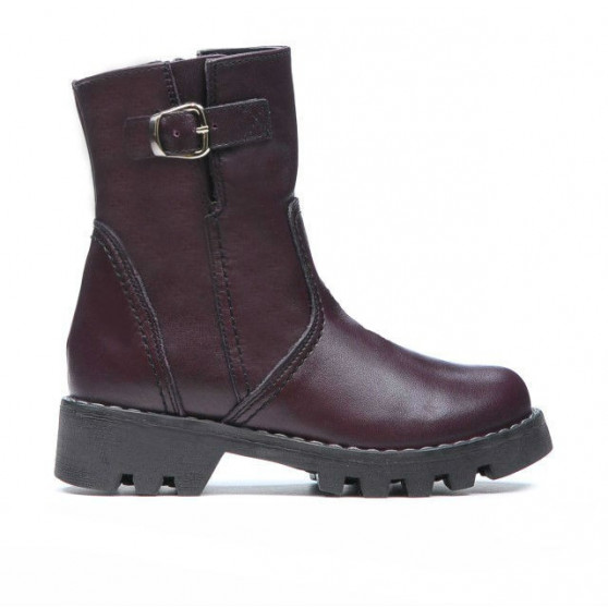 Bottes enfants petits 33c bordeaux