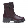 Bottes enfants petits 33c bordeaux
