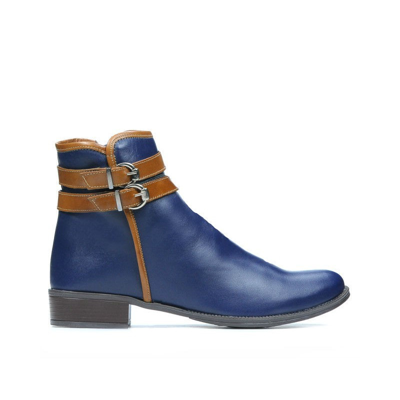 Bottes femme 3262 indigo+marron