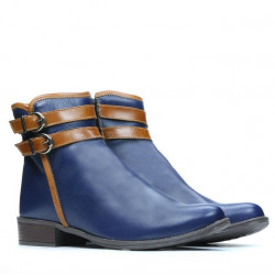 Bottes femme 3262 indigo+marron